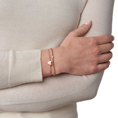 Fossil Femme Bracelet Laiton Doré Rose JA6853791 