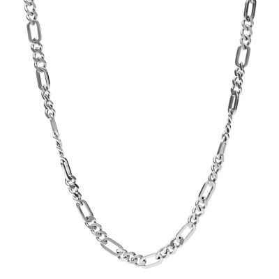 Figaro Stainless Steel Necklace - Fossil