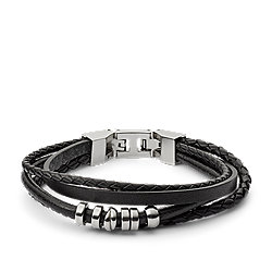 Black Multi-Wrap Bracelet