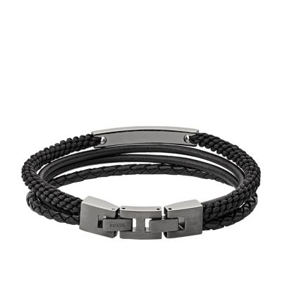 Vintage Casual Steel Multi-Strand Bracelet - JF03185793 - Fossil