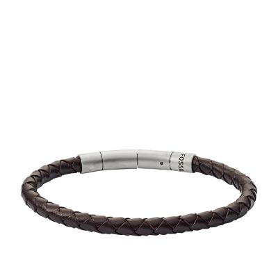 Braided Leather Cord Bracelet