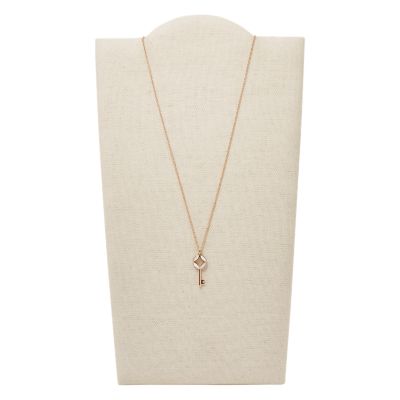 Key Rose Gold-Tone Stainless Steel Necklace