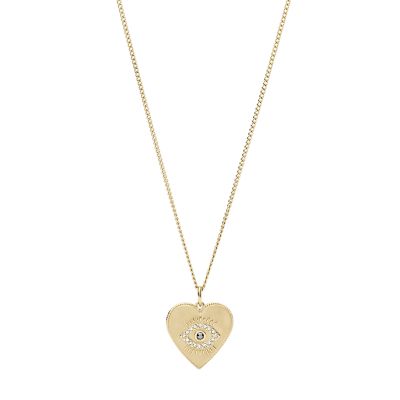 Fossil evil eye necklace new arrivals
