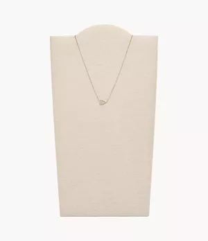 Heart Gold-Tone Stainless Steel Necklace