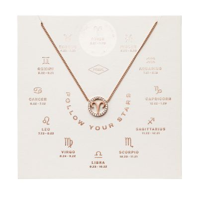 Damen Halskette Widder Jf03300791 Fossil