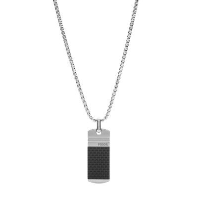 Collier Homme acier pendentif JF84466040 JF84466040 FOSSIL