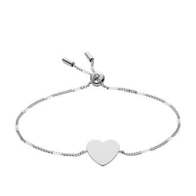 Bracelet JF03329040 Drew - Heart Fossil - Stainless Steel