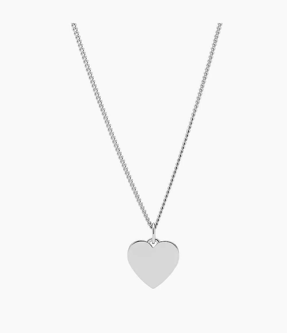 Drew Heart Stainless Steel Necklace jewelry JF03330040
