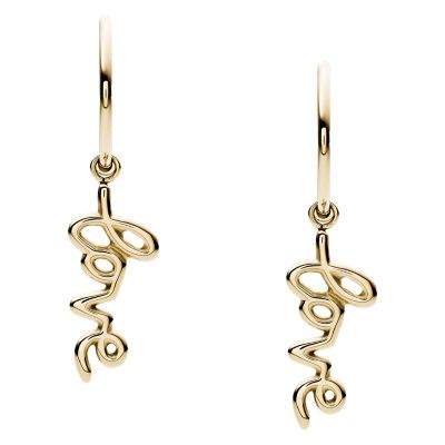 Fossil Collana Multi Giro Donna In Acciaio Inox | Finitura Lucida Oro Con Chiusura A Moschettone