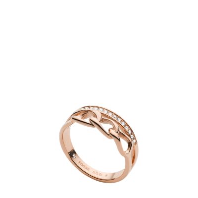 Fossil rose 2025 gold band