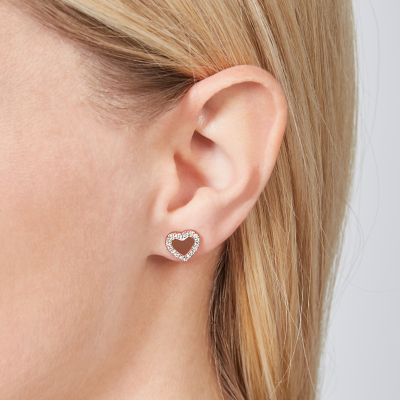 Ohrstecker Georgia Be Mine Heart Edelstahl roségoldfarben 