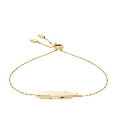 Gold on sale feather bracelet