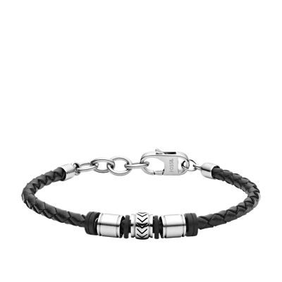

Fossil Homme Bracelet en cuir noir