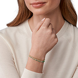 Modern Meadows Jade Beaded Bracelet