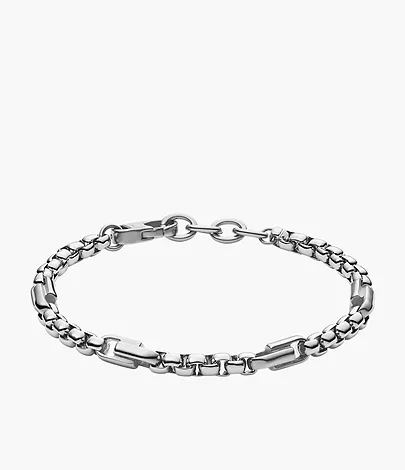 Verlichting helling laser Stainless Steel Chain Bracelet - JF03436040 - Fossil