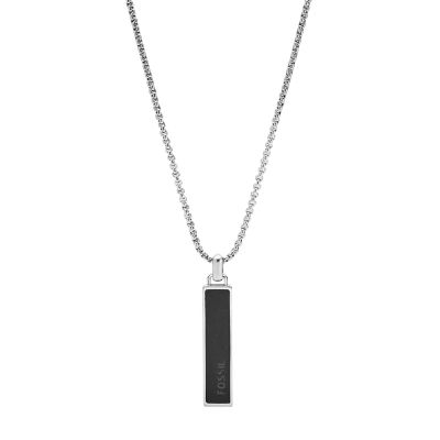 Black Stainless Steel Chain Necklace - JOF00660001 - Fossil