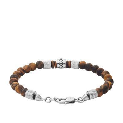 Armband Heritage Beads Tigerauge - Fossil JF03448040 