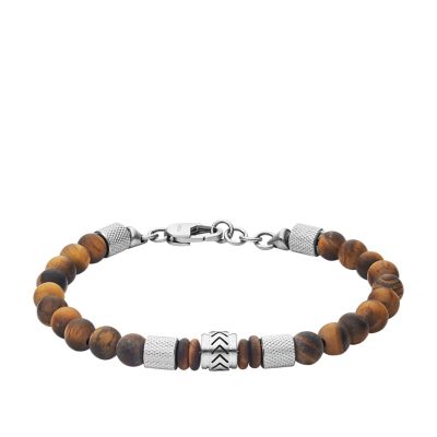 Armband Heritage Beads - - Tigerauge Fossil JF03448040