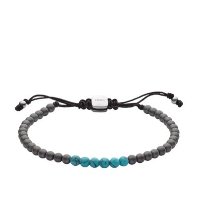 Bracciale Con Perline In Turchese Ed Ematite Jf Fossil