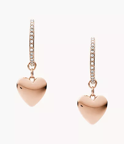 M/&T 2015 14K Rose Gold Plated Hoop Earrings Hoop Earrings RE74 Stainless Steel Earrings with Gift Box 12mm