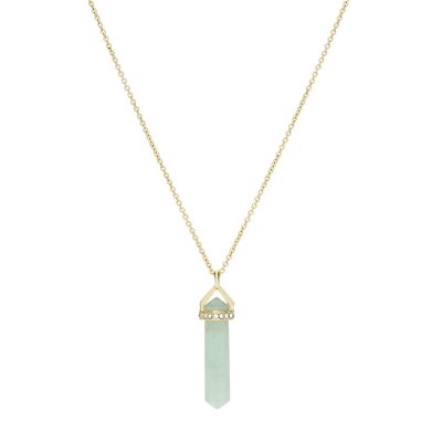 Power Of Crystals Jade Pendant Necklace 