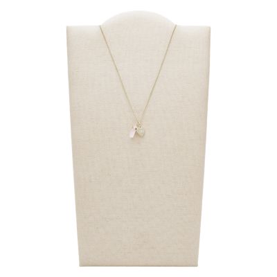 Power Of Crystals ローズクォーツ ペンダントネックレス Jf Fossil
