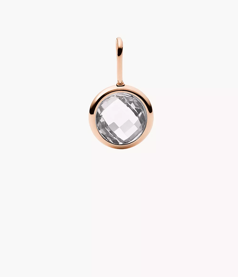 Image of Oh So Charming Rose Gold-Tone Stainless Steel Charm
