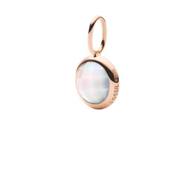 Fossil cheap charms rosegold