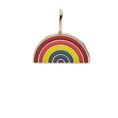 12 Pcs Alloy Rainbow Charms for Bracelet Metal Rainbow Charms for