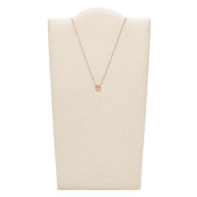 Collier femme fossil val links acier doré rose, nacres et oxydes - colliers- femme - edora