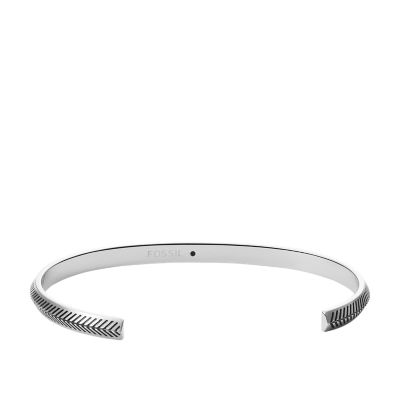 Bracelet jonc Foundations en acier inoxydable JF03627040 Fossil