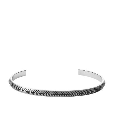 Bracelet jonc pour femme, acier gris inoxydable ♥ Lyn&Or Bijoux