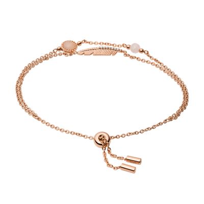 Bracelet FOSSIL Femme Acier Rose Doré avec Nacre - JF02905791