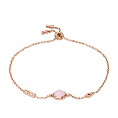 Fossil rose store quartz bracelet