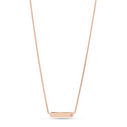 Rose Gold-Tone Stainless Steel Chain Necklace