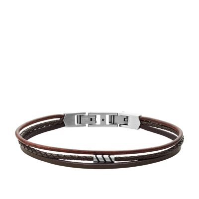 Fossil vintage casual 2025 leather bracelet