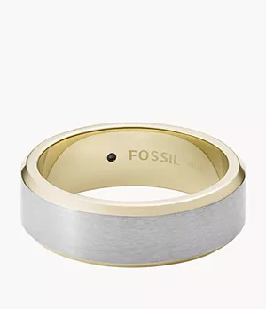 Fossil Rings Stainless Steel No Gemstones mens - JF03727040 Black 
