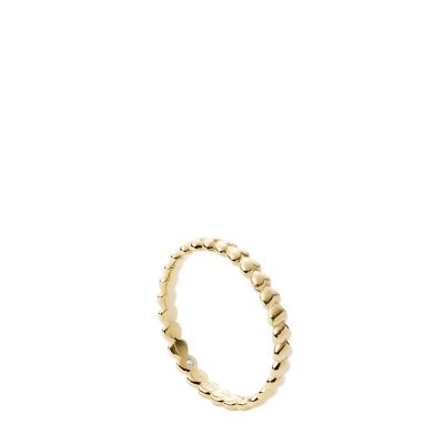 

Fossil Femmes Bague All Stacked Up en acier inoxydable doré