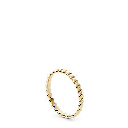 All Stacked Up Gold-Tone Stainless Steel Band Ring