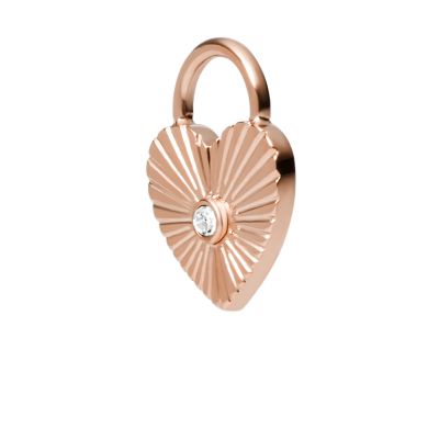 Fossil charms clearance rosegold