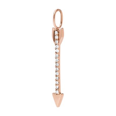 Fossil charms clearance rosegold