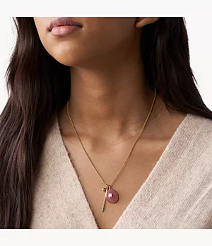 Modern Nomad Lilac Glass Pendant Necklace