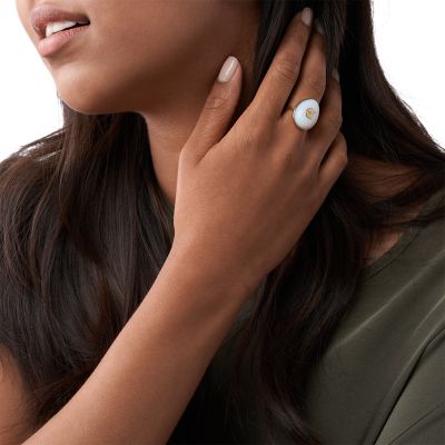 Georgia Modern Nomad Moonstone Cocktail Ring Jf Fossil