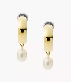 Tiny Pearls Fresh Water Pearl Hoop Earrings