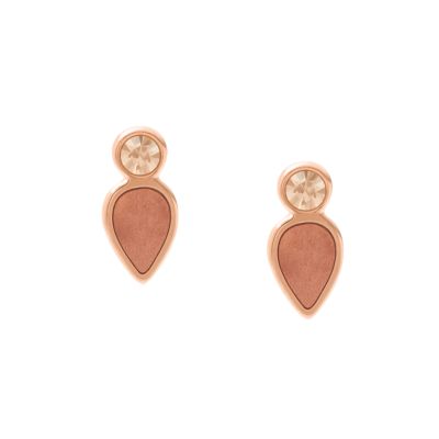 

Fossil Femmes Clous d’oreilles Salted Caramel en nacre couleur caramel