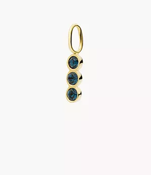Oh So Charming Blue Stainless Steel Glitz Charm