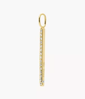 Oh So Charming Gold-tone Stainless Steel Glitz Charm