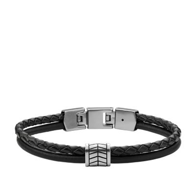 

Fossil Homme Bracelet multi-rangs Multistrands en acier inoxydable argenté