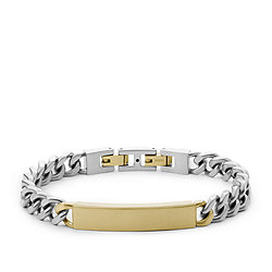 Core Essentials Two-tone Stainless Steel Id Bracelet