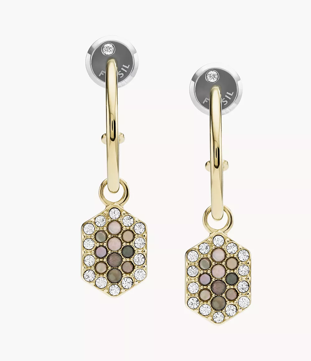 stainless steel jewelry Lou pearl earrings